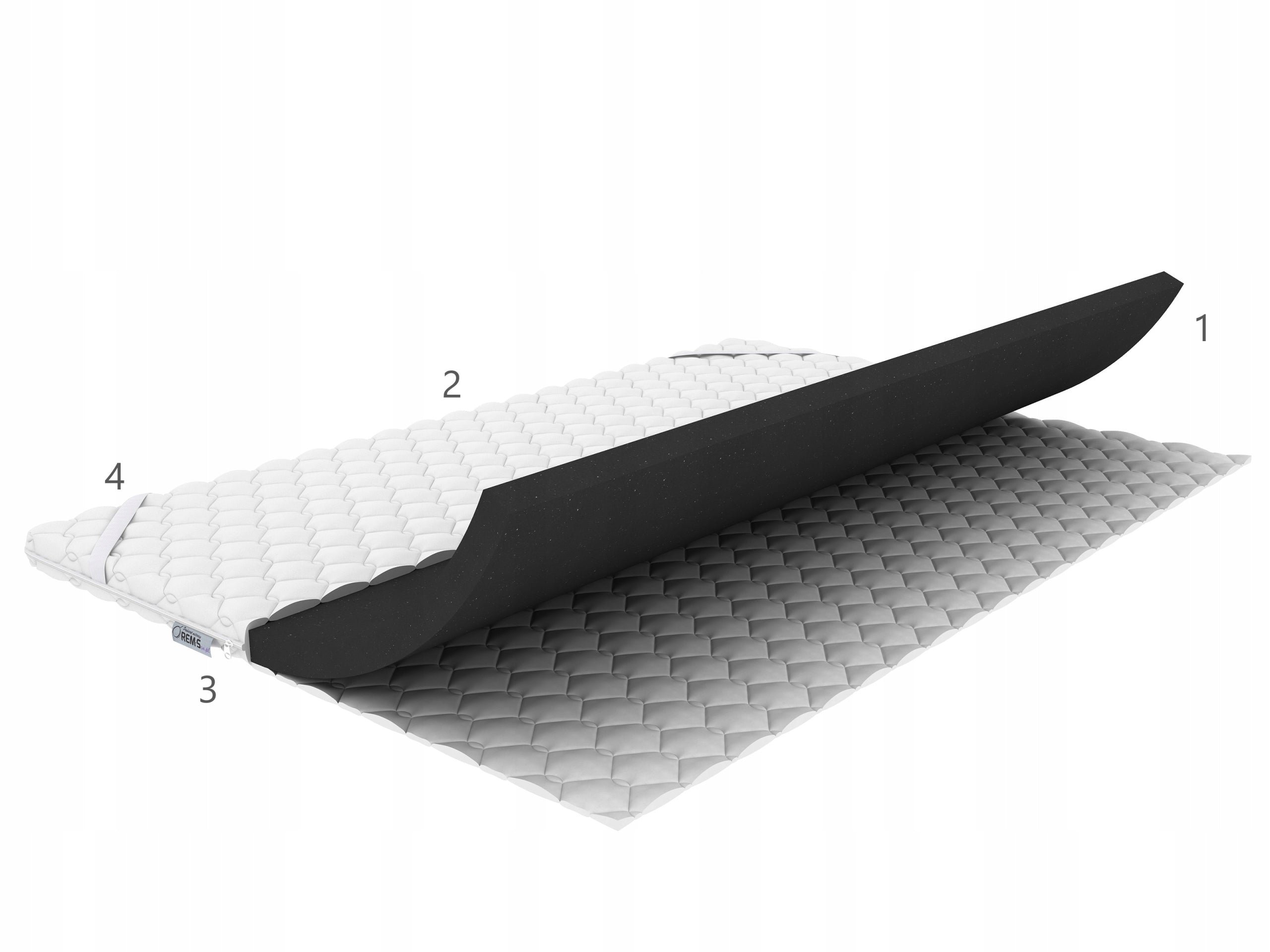 TOP Mattress Topper Very Hard 130x200 6cm H5 Brand Rem-Sen