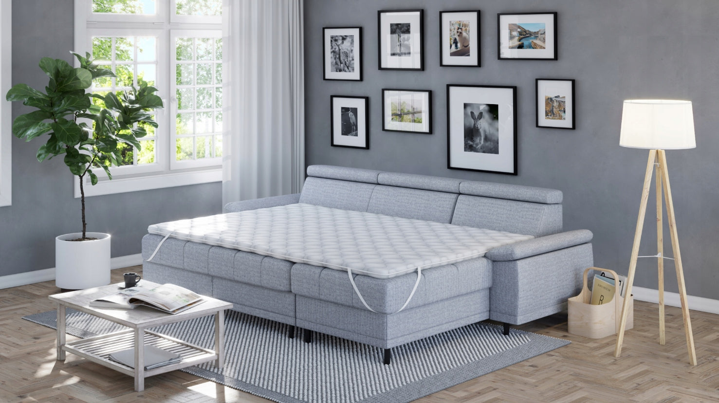 TOP Mattress foam topper couch cover sofa bed BASIC 70x200 Brand Wernight