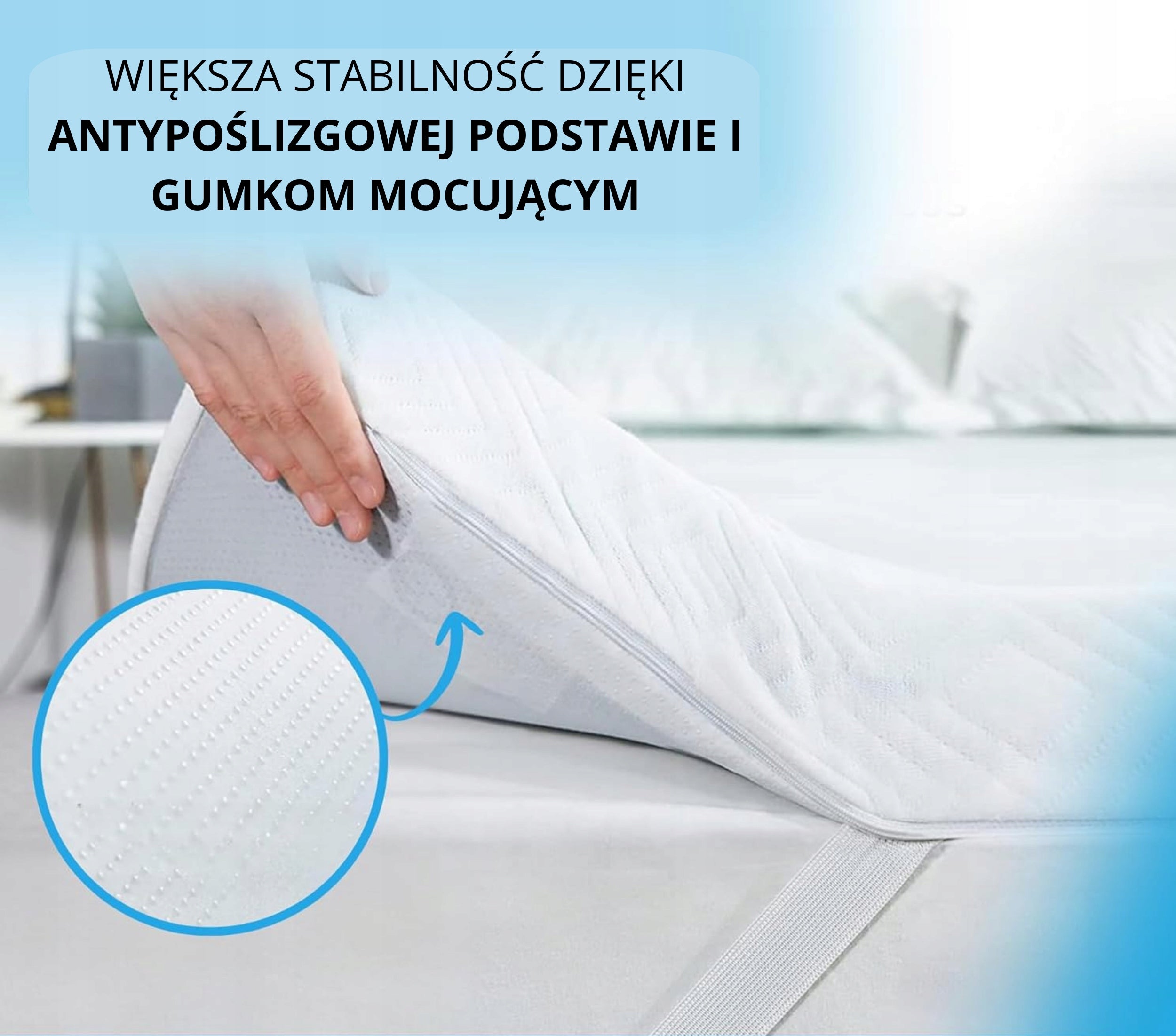 TOPPER MATTRESS NON-SLIP BOTTOM 140X200 Manufacturer code TOPER