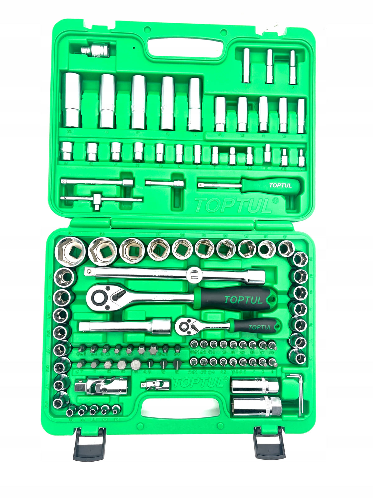 TOPTUL GCAI108R 108-Piece 1/4" 1/2" Tool Set Manufacturer code GCAI108R
