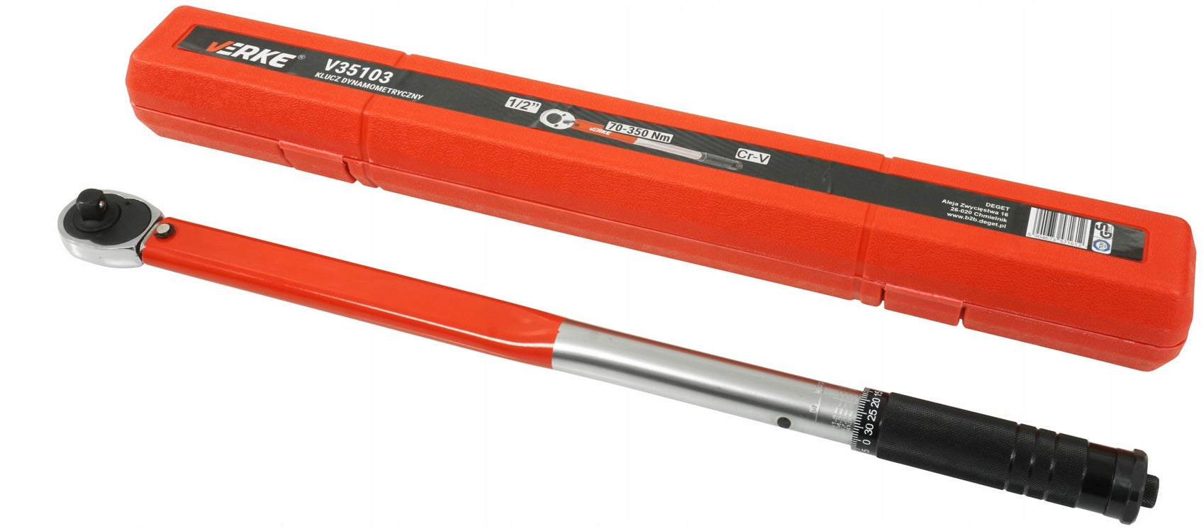 TORQUE WRENCH FOR WHEELS 1/2 620 mm 70-350 Nm Brand Verke
