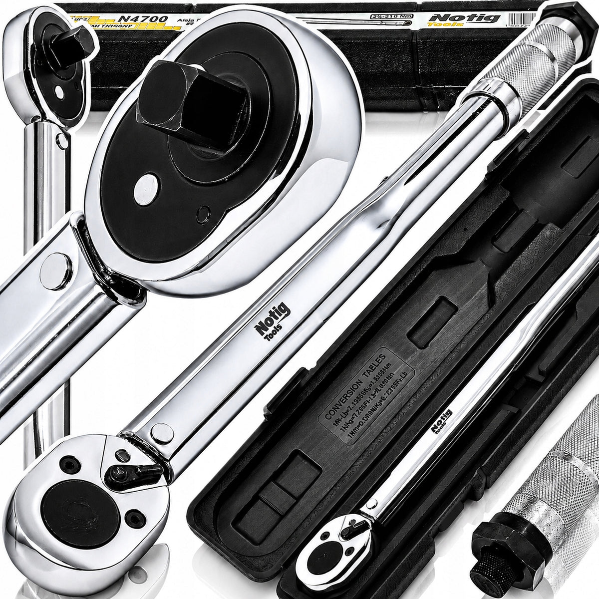 TORQUE WRENCH FOR WHEELS WITH 1/2" LOCK 28-210 Nm CALIBRATION CERTIFICATE