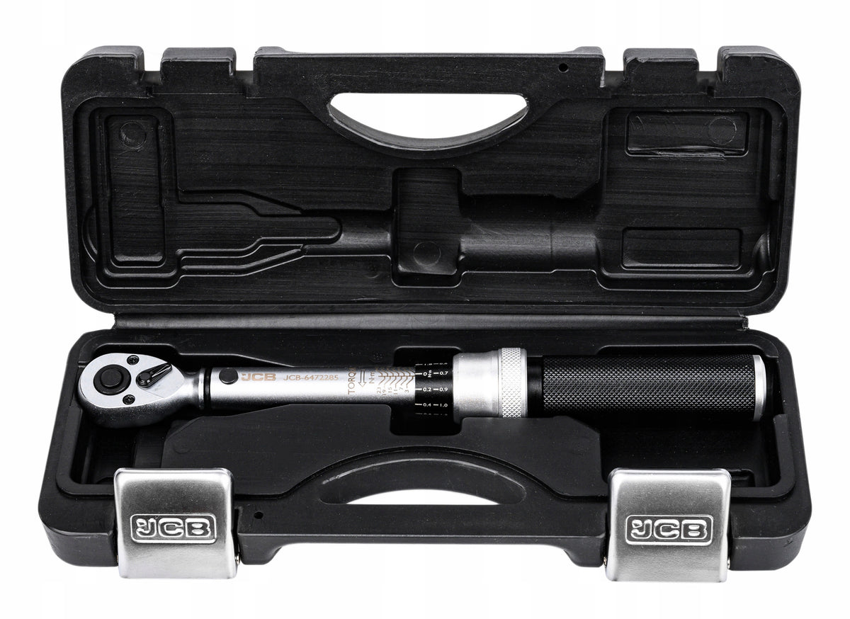 TORQUE WRENCH WITH CASE LOCK CALIBRATION CERTIFICATE 1-25NM 1/4" JCB EAN (GTIN) 5056485714951
