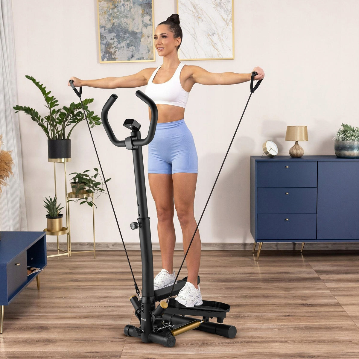 TORSION STEPPER WITH ADJUSTABLE KOULMNY ARMS AND LINKS XST900 GYMTEK Model XST900