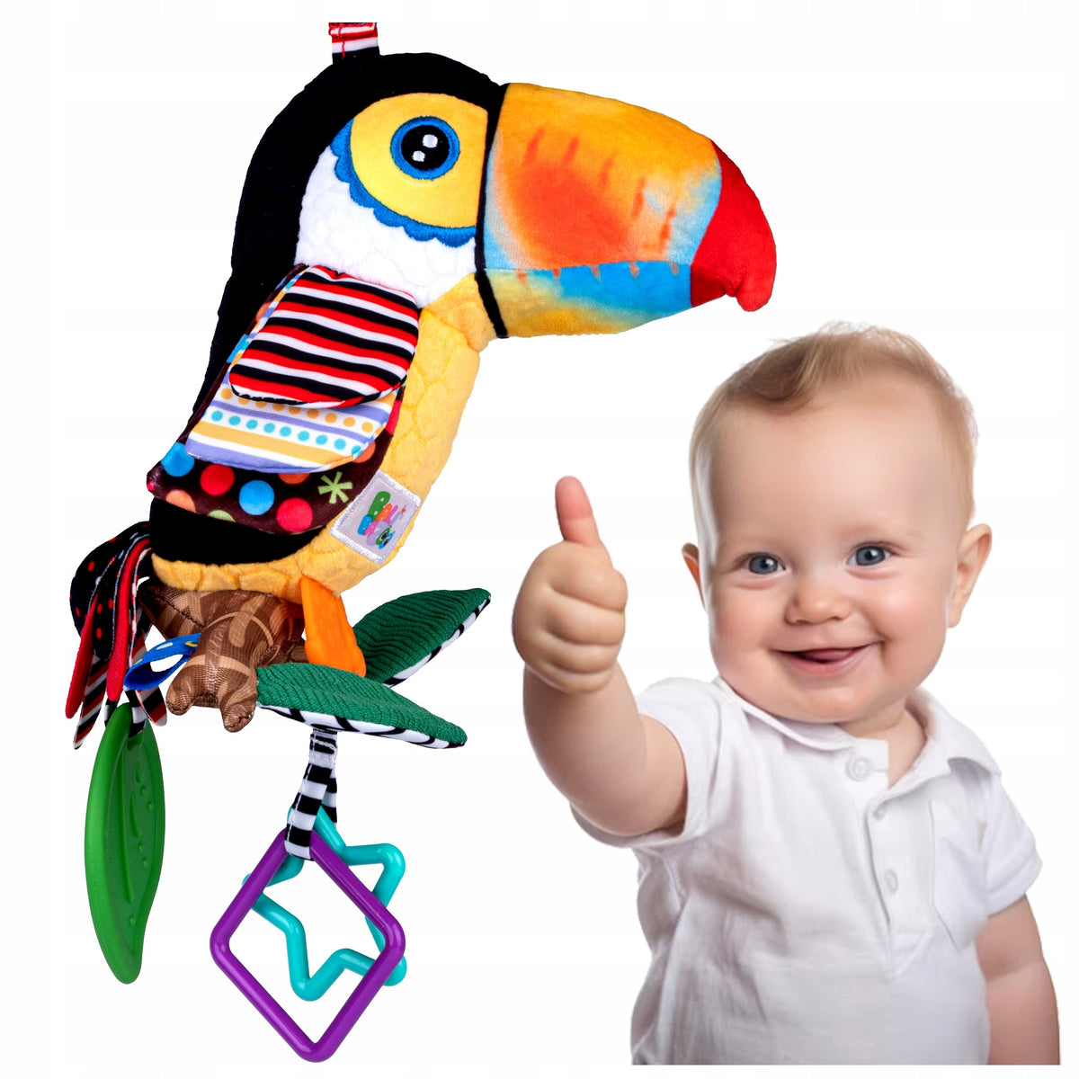 TOUCAN Sensory pendant contrast Teether Tinker Bell BALIBAZOO 81108