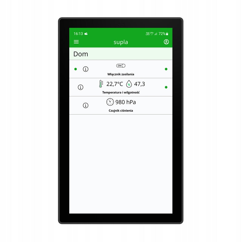 TOUCH PANEL DISPLAY Wall Panel PRO 120 SUPLA Home Control Packaging status original