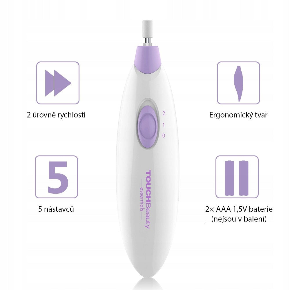 TOUCHBeauty 1039 Bruska na manikúru a pedikúru 5v1