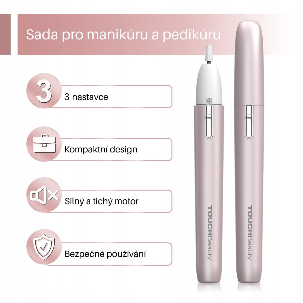 TOUCHBeauty 2035 Bruska na manikúru a pedikúru 3v1 Color white