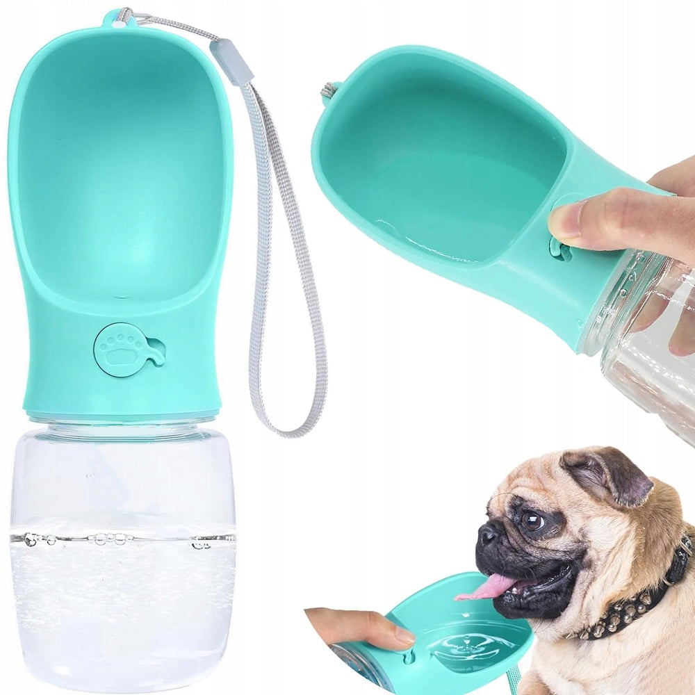 TOURIST BOTTLE Portable WATER BOTTLE CAT DOG BOWL FOR WATER DRINKER XL 350ml