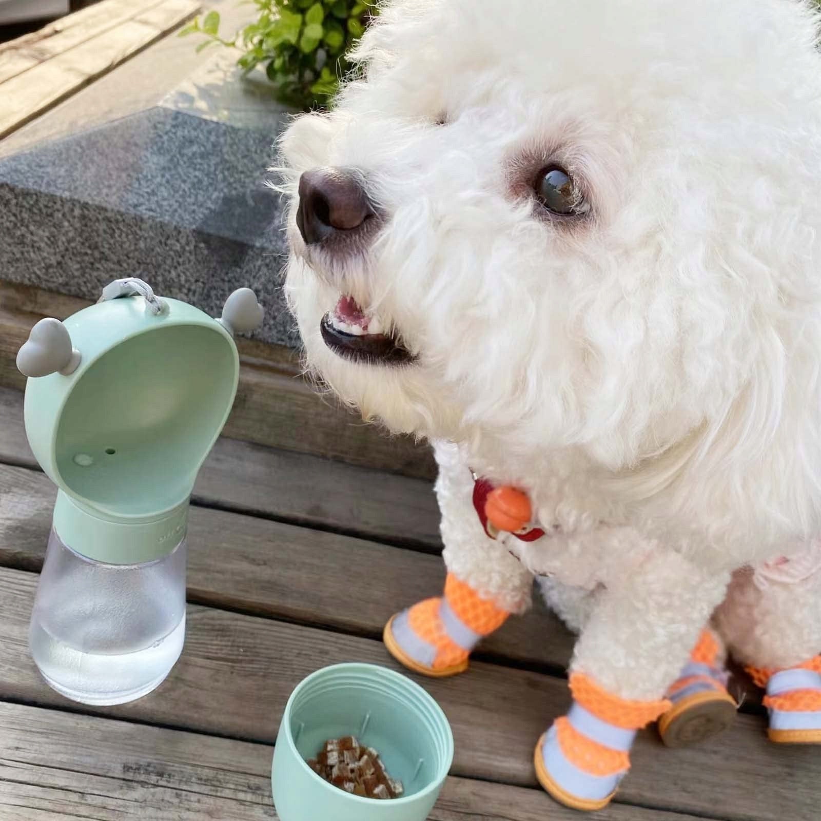 TOURIST DOG AND CAT FOOD AND WATER BOTTLE TRAVEL DRINKER GREEN Brand no brand