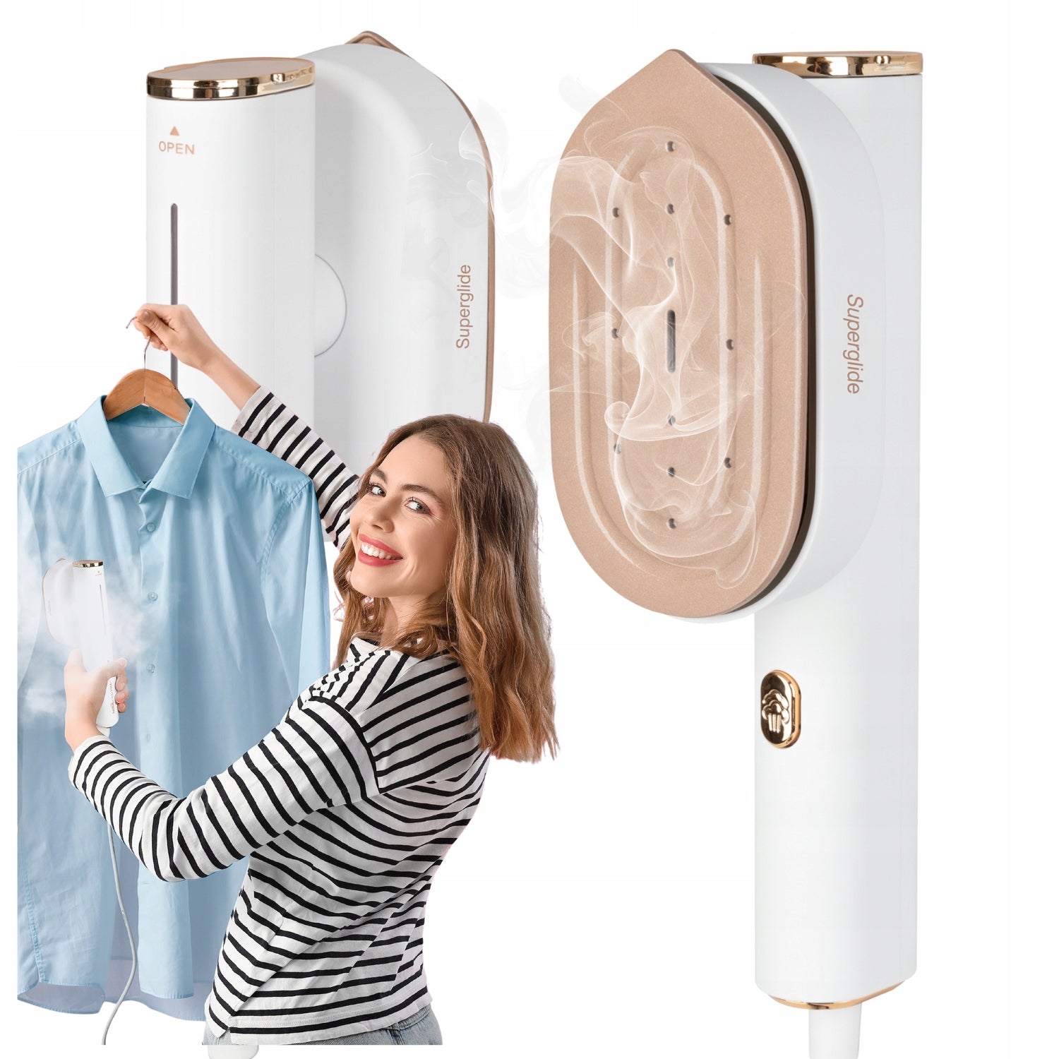 TOURIST IRON, IRONING WITHOUT BOARD, STEAMER IRONING MACHINE PROFICARE