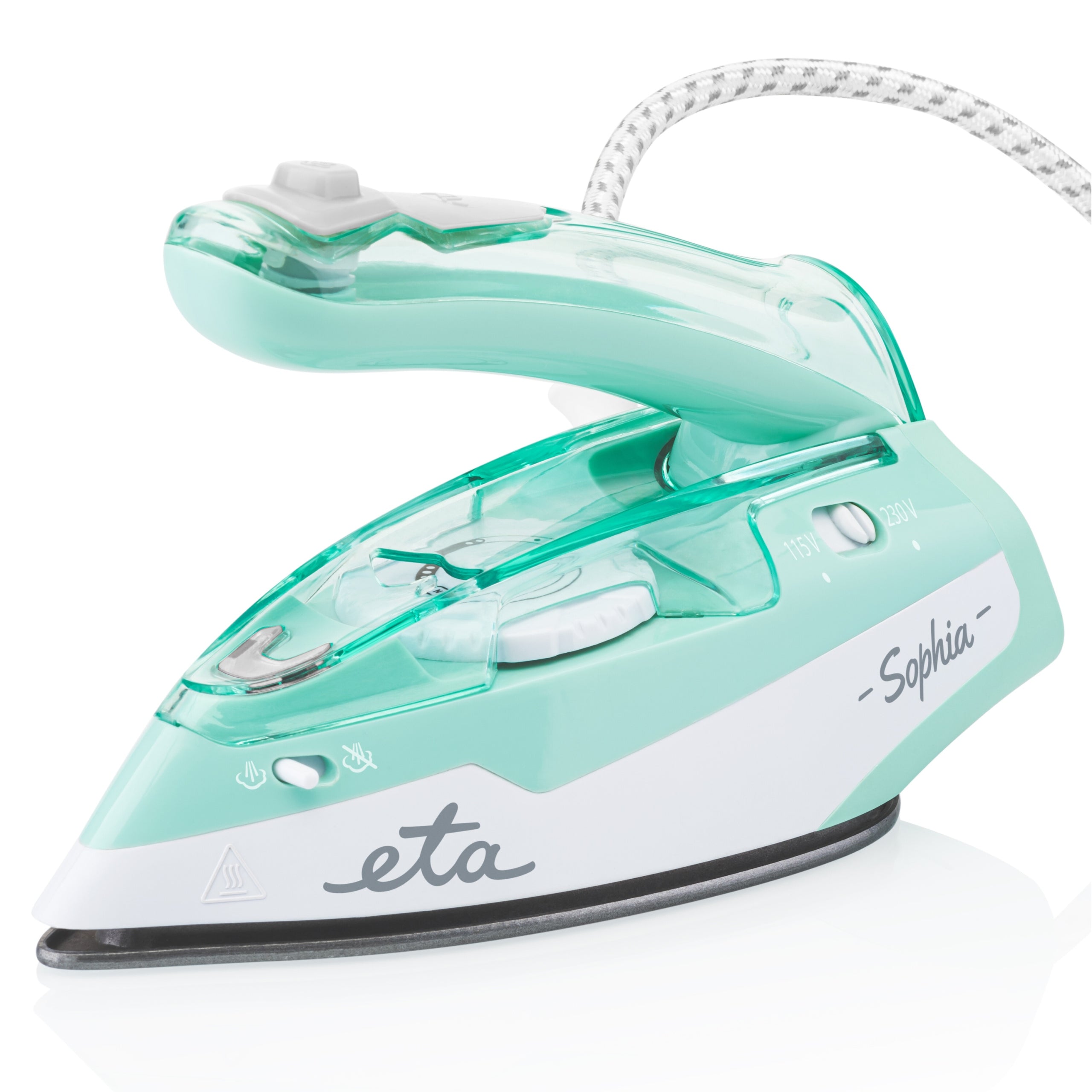 TOURIST IRON SMALL CERAMIC FOOT FOLDING TRAVEL ADJUSTMENT °C