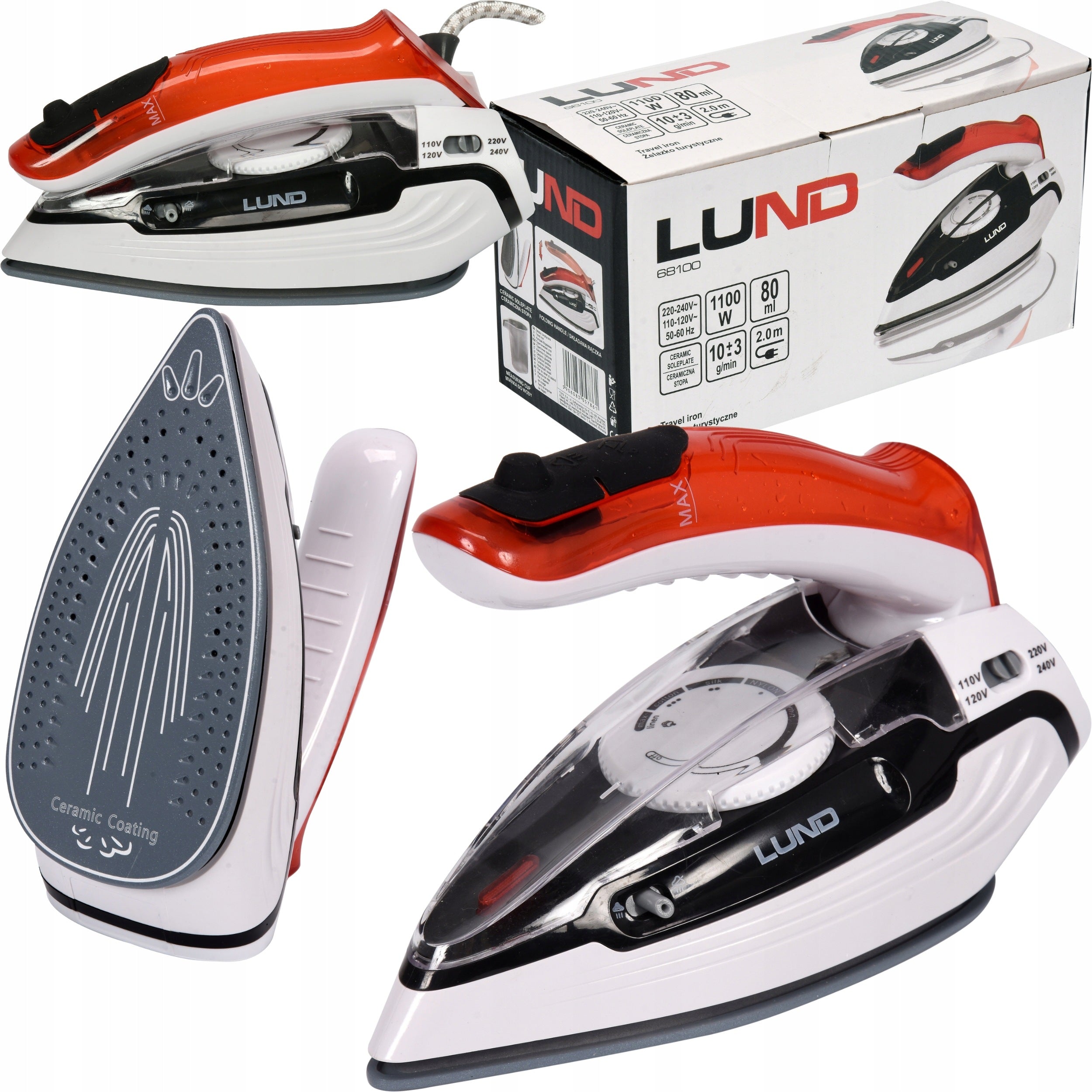TOURIST IRON SMALL FOLDING HANDLE 1100W