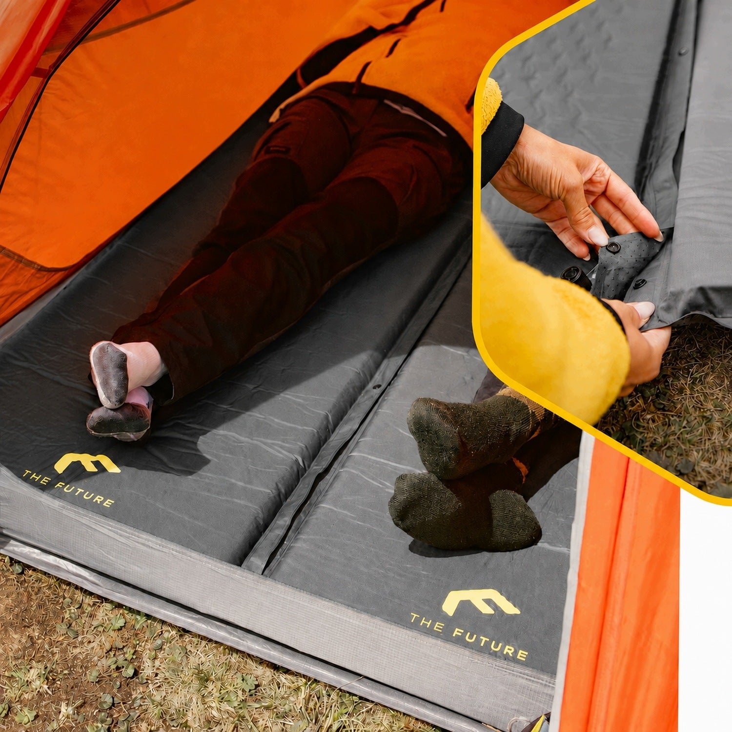 TOURIST MAT SELF-INFLATING 5cm WITH PILLOW 190x60cm Comfort XL Manufacturer code KARIMATA SAMOPOMPUJĄCA Z PODUSZKĄ Comfort XL