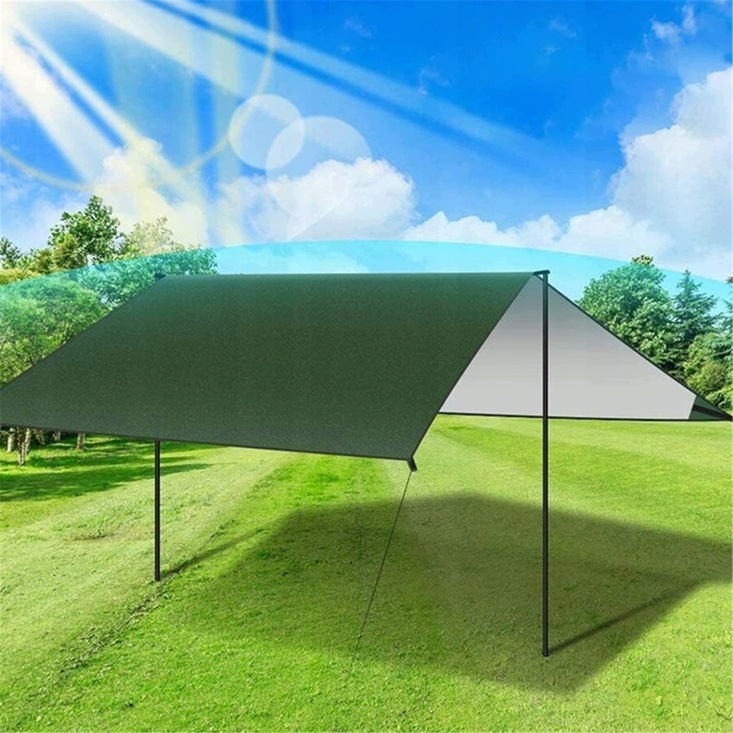 TOURIST TARP WATERPROOF TENT SHEET TARPAULIN CAMPING UV PROTECTION Brand Enero