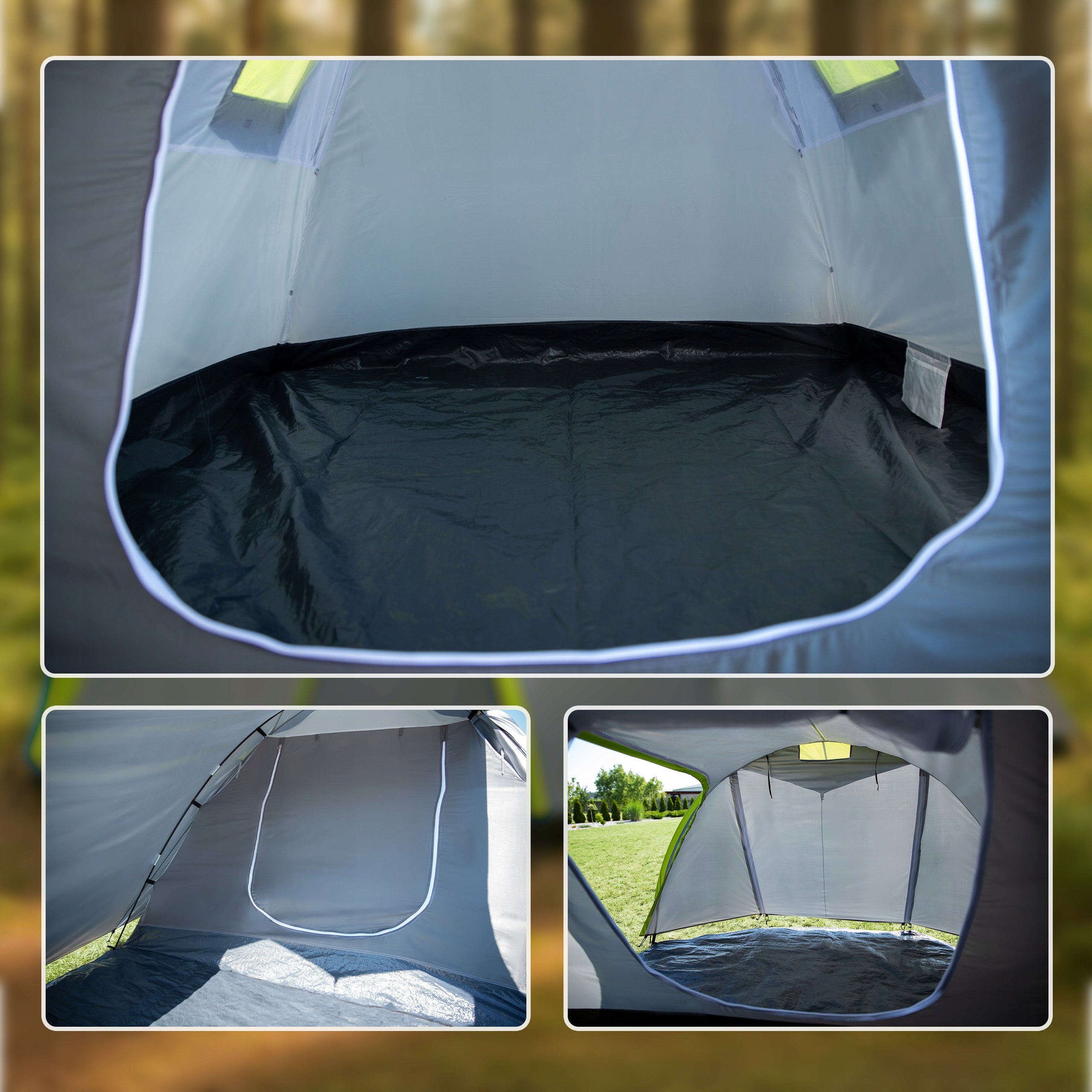 TOURIST TENT 4 PERSON FAMILY CAMPING WATERPROOF CAMPELA Kind family