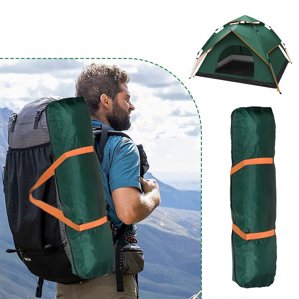 TOURIST TENT CAMPING TENT 4 PERSON WATERPROOF DOUBLE LAYER Waterproofness 1500 mm
