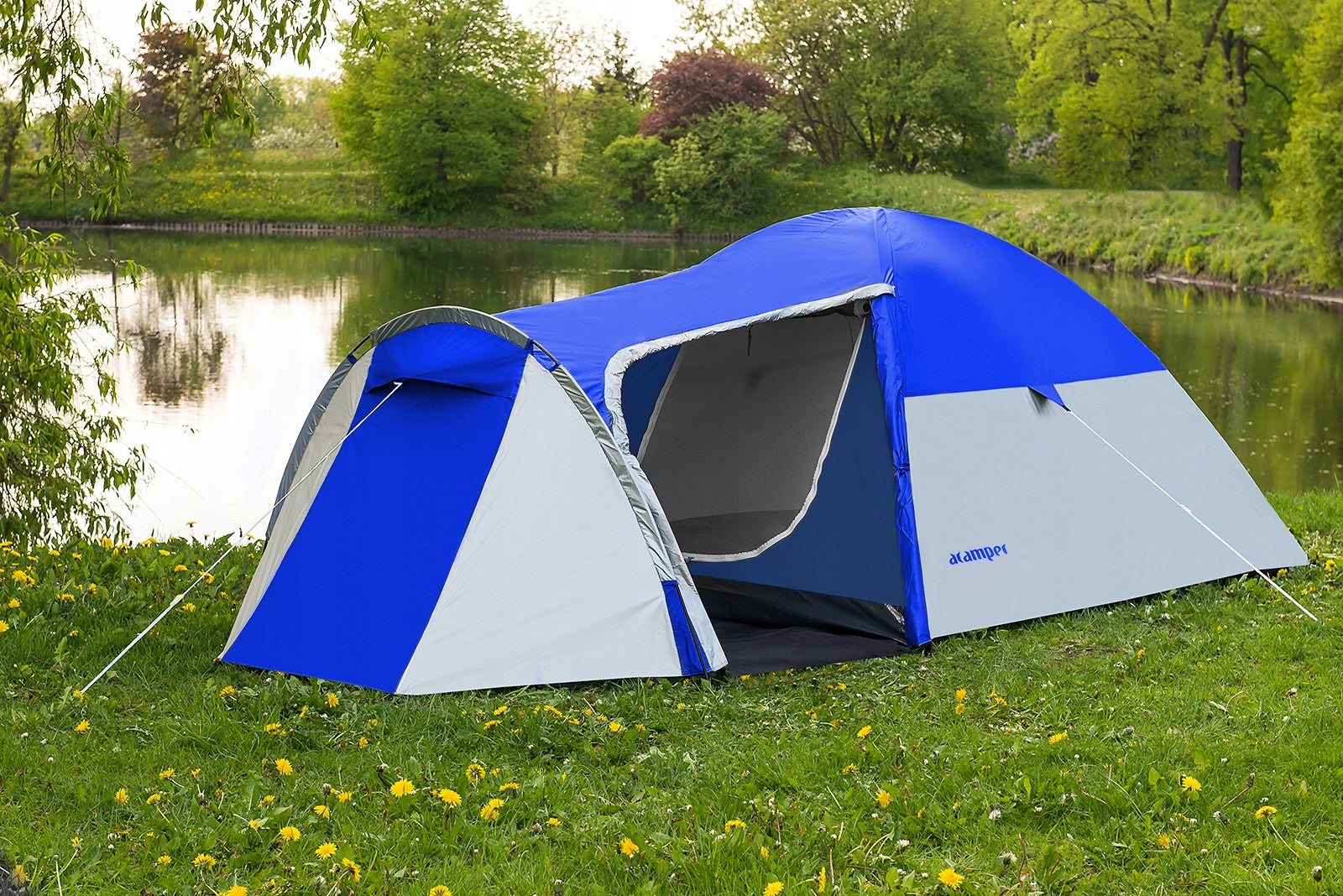 TOURIST TENT MONSUN 4 PRO ACAMPER 3500mm + FREEBIE Brand Acamper