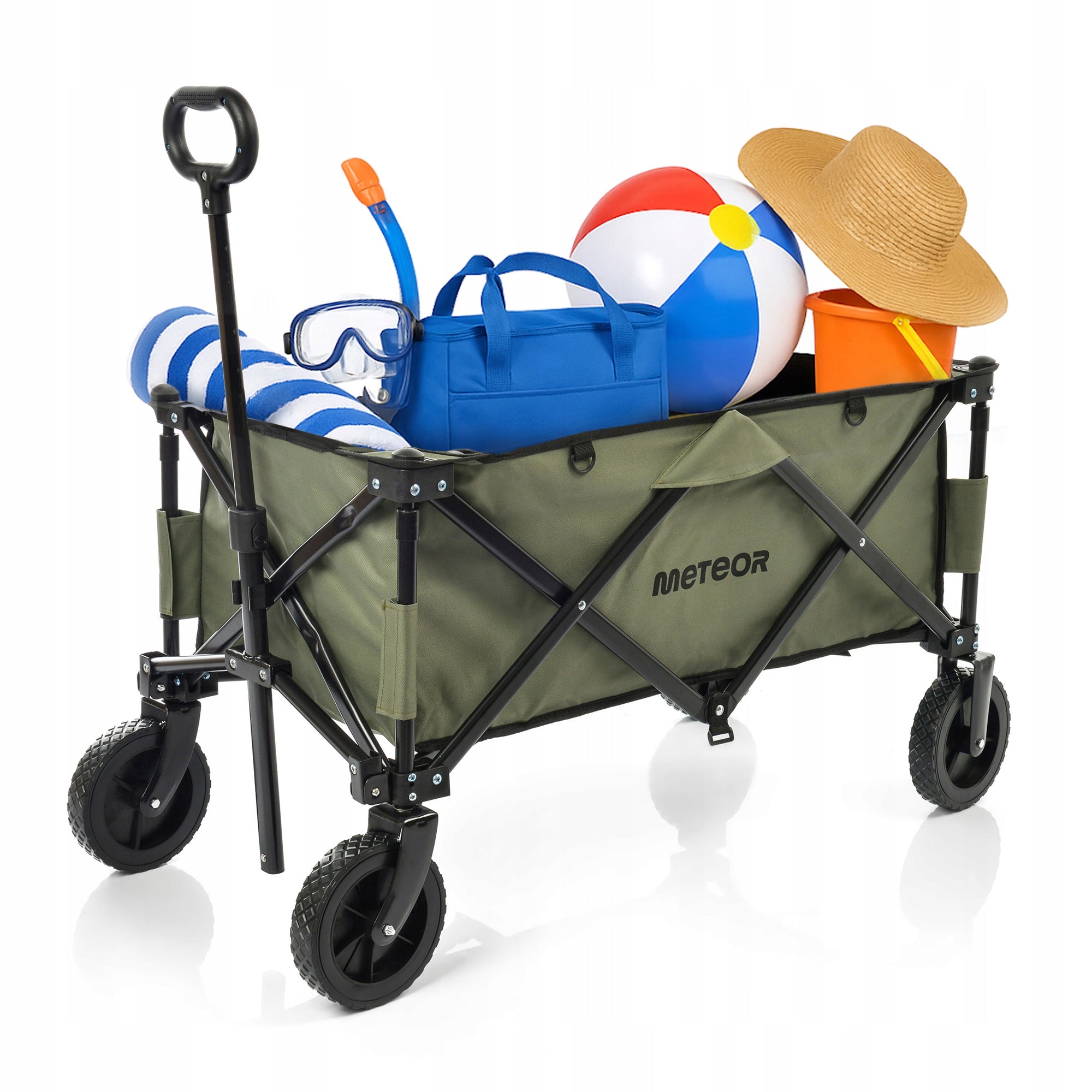 TOURIST TRANSPORT TROLLEY FOLDING METEOR for beach compact solid