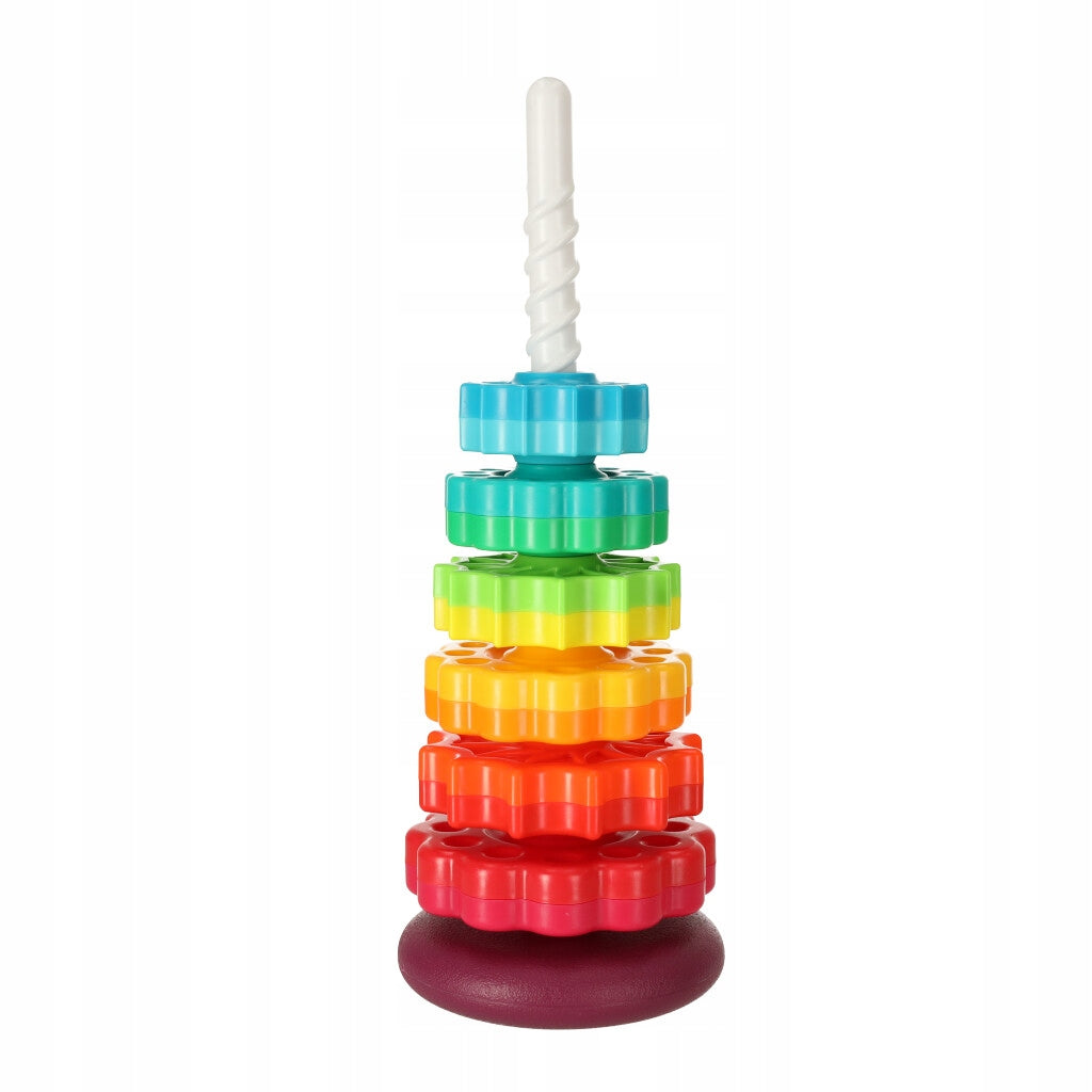 TOWER RAINBOW SPIRAL FOR STACKING TWISTED PYRAMID SORTER TOY Brand no brand