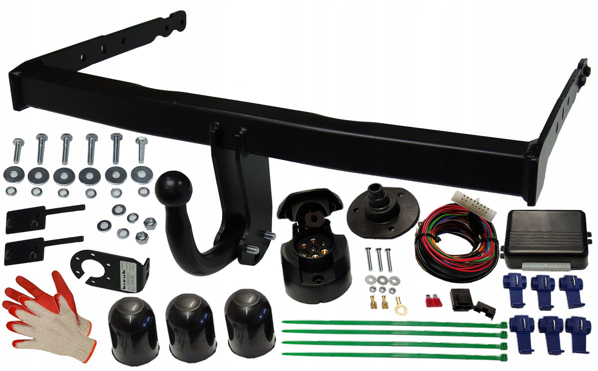 TOWING HOOK 7PIN BEAM MODULE FOR FORD S-MAX I MK1 2006 15 GALAXY MK3 III Harness included 7 PIN z modułem