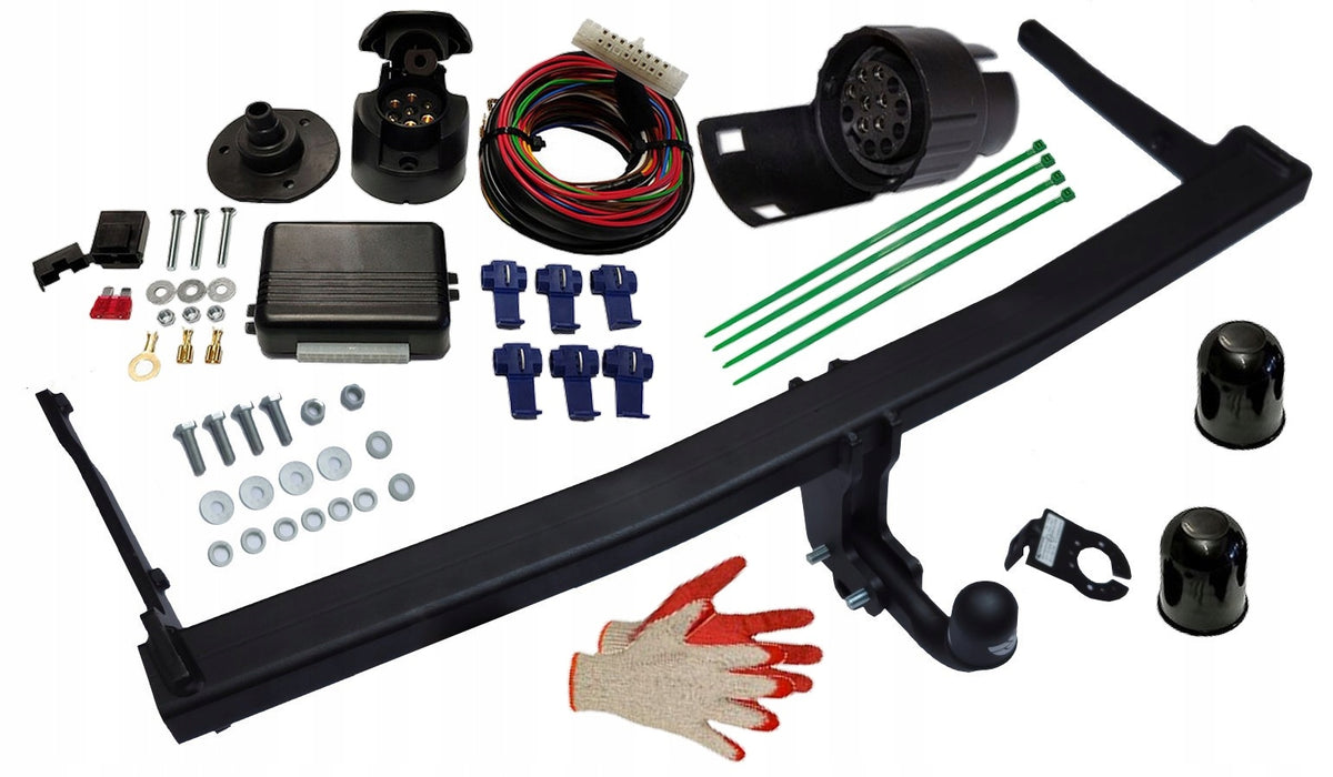 TOWING HOOK WITH MODULE VW VOLKSWAGEN T-ROC 1 I OD2017 A11+BEAM7PIN13P Ball type screw‑off