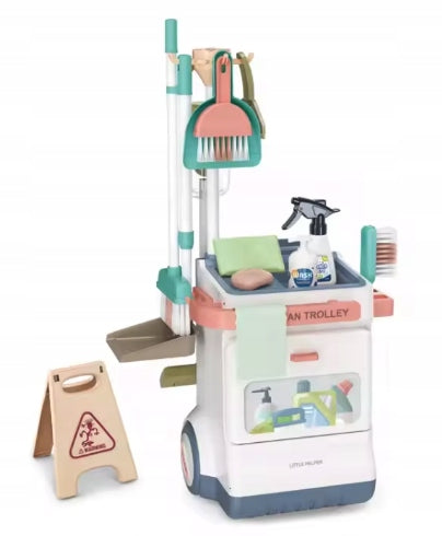 TOY CLEANING CART FOR KIDS VACUUM CLEANER SET ACCESSORIES
