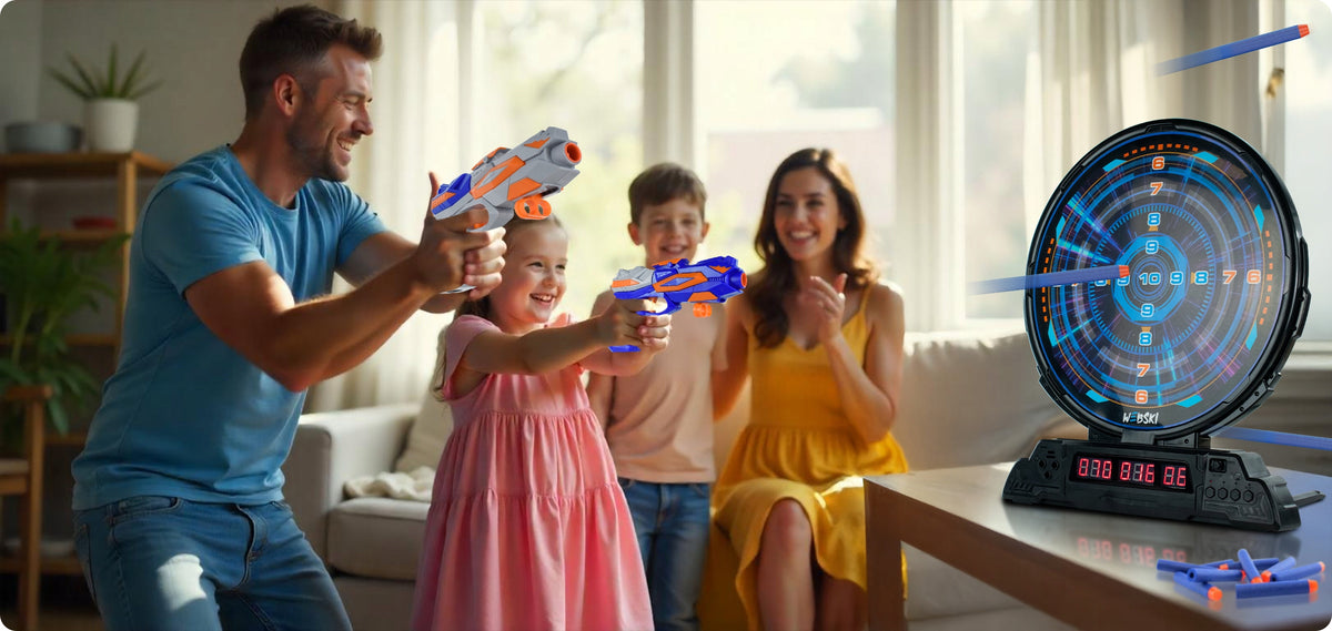 TOY ELECTRONIC SHIELD FOR PLAYING SHOOTING RANGE SOUND TARGET POINT GUNS Manufacturer code ZAB12NESH