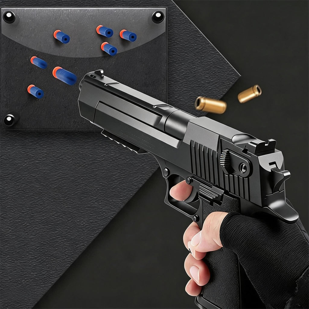 TOY GUN FOR SOFT BALLS EVA SCALES SIGHT LASER RANGE 10M Packaging status original