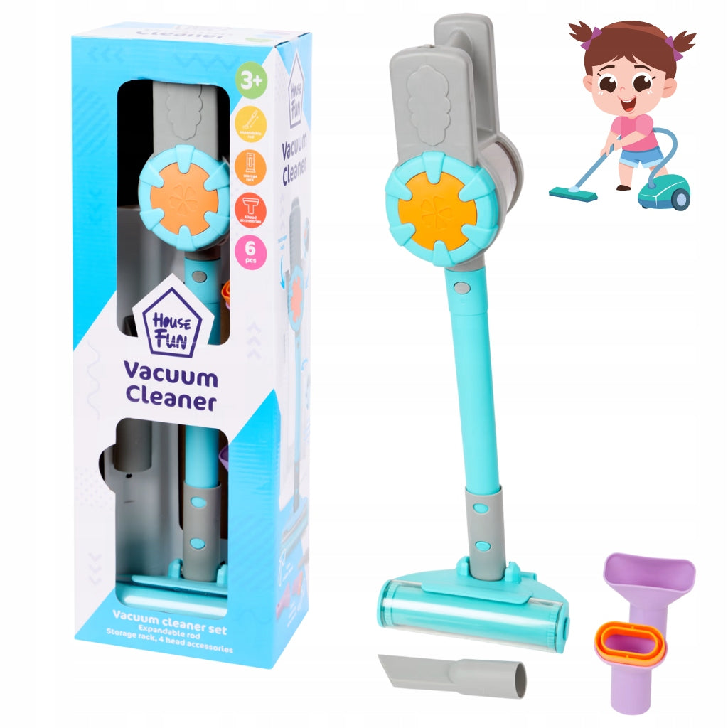 TOY INTERACTIVE VACUUM CLEANER FOR KIDS HANDHELD VERTICAL WITH STAND D8