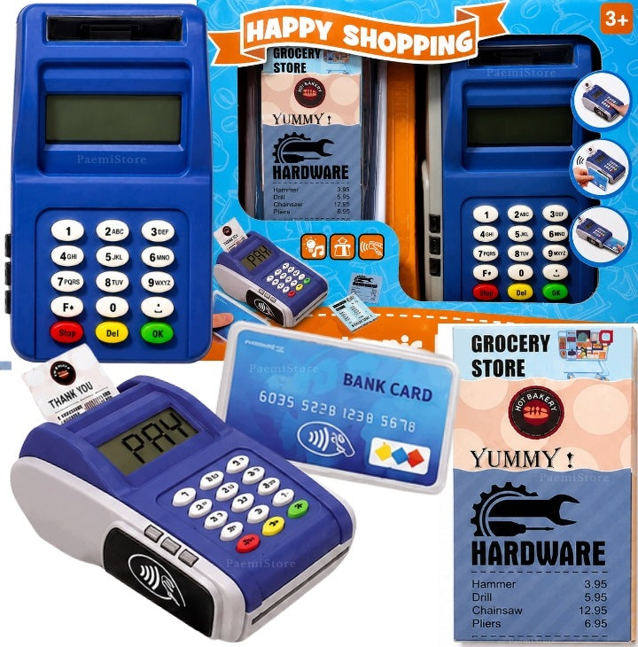 TOY PAYMENT TERMINAL CREDIT CARD SOUND RECEIPT FOR CHILDREN SHOP