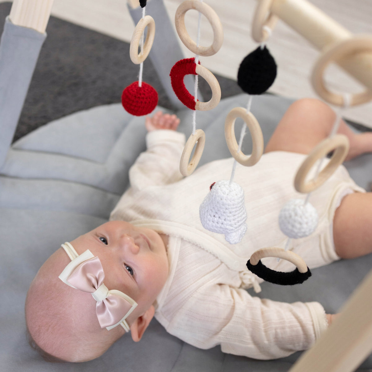 TOY PENDANTS FOR EDUCATIONAL STAND 4 PIECES BABY GYM HANDMADE Manufacturer code 5905344596033