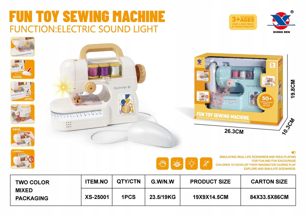 TOY SEWING MACHINE ACCESSORIES WHITE