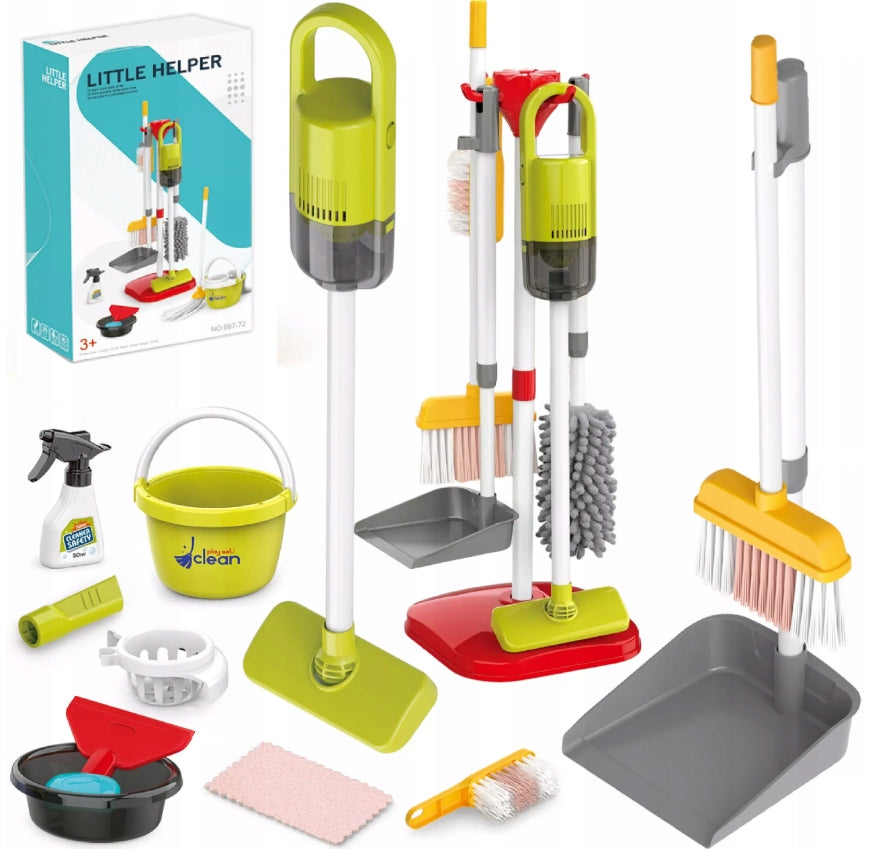 TOY VACUUM CLEANER SET OF 22 PARTS FOR CHILDREN LEARNING ORDER WITHOUT BATTERIES