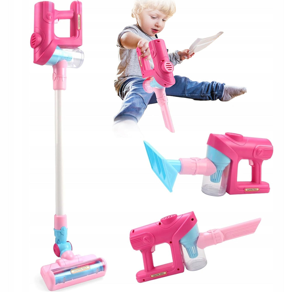 TOY VACUUM CLEANER SET SUCTION FUNCTION IDEAL FOR CHILDREN PINK