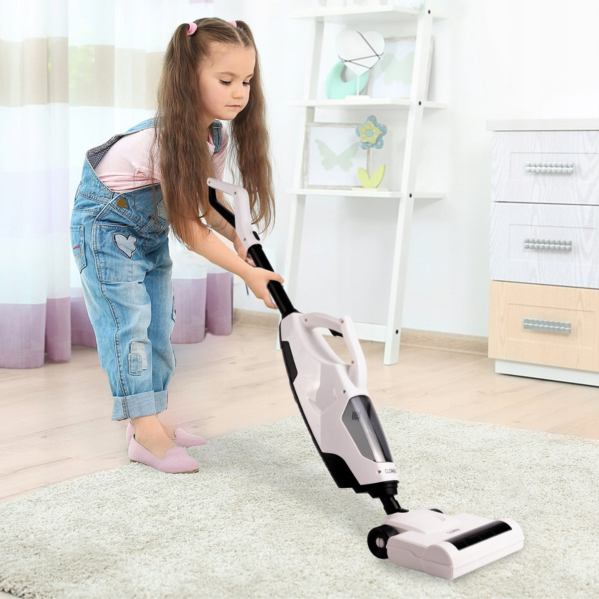 TOY VACUUM CLEANER WIRELESS VERTICAL HANDHELD INTERACTIVE PULLS 2IN1 Manufacturer code 111506