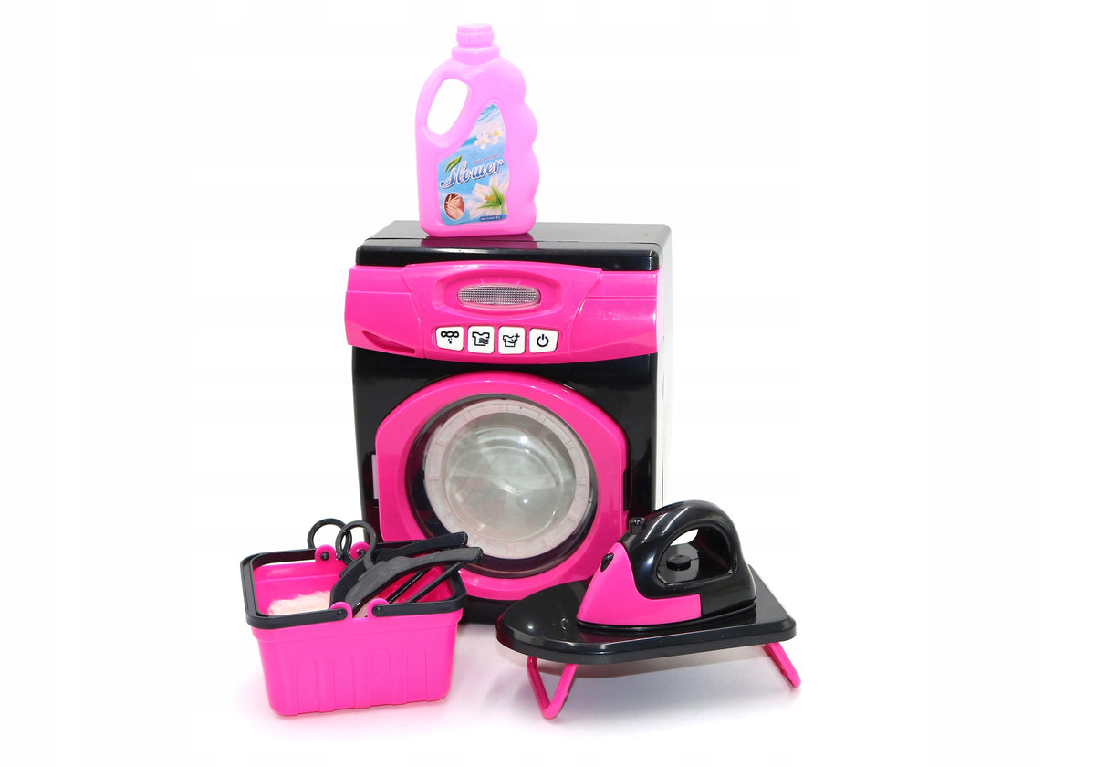 TOY WASHING MACHINE FOR CHILDREN WITH SET OF 8 EL