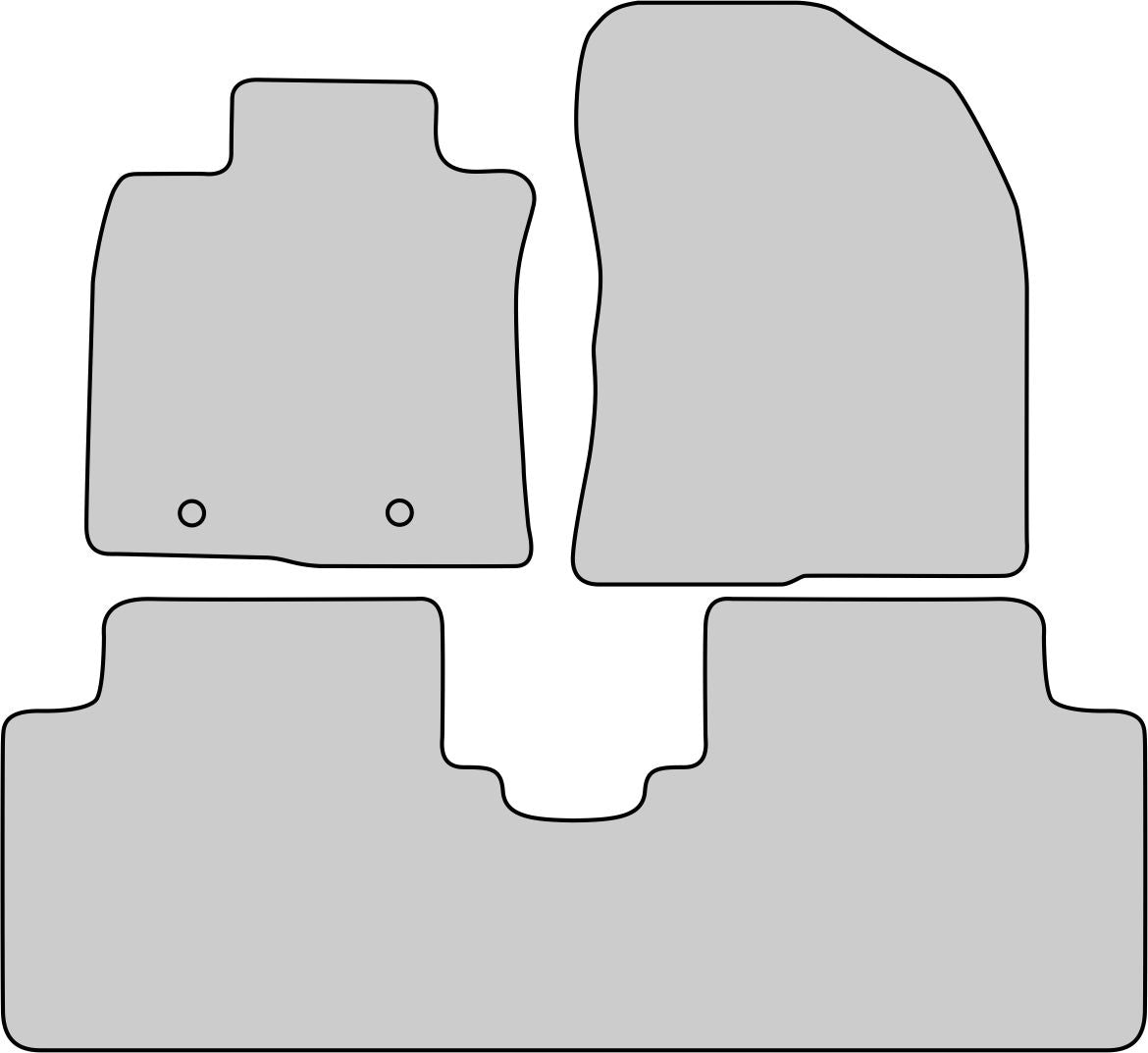TOYOTA AVENSIS 2009-2015 RUBBERISED RUGS Manufacturer Malcom