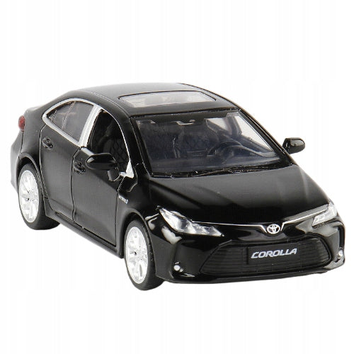 TOYOTA COROLLA HYBRID METAL CAR MODEL 1:32 SOUND LIGHT BLACK