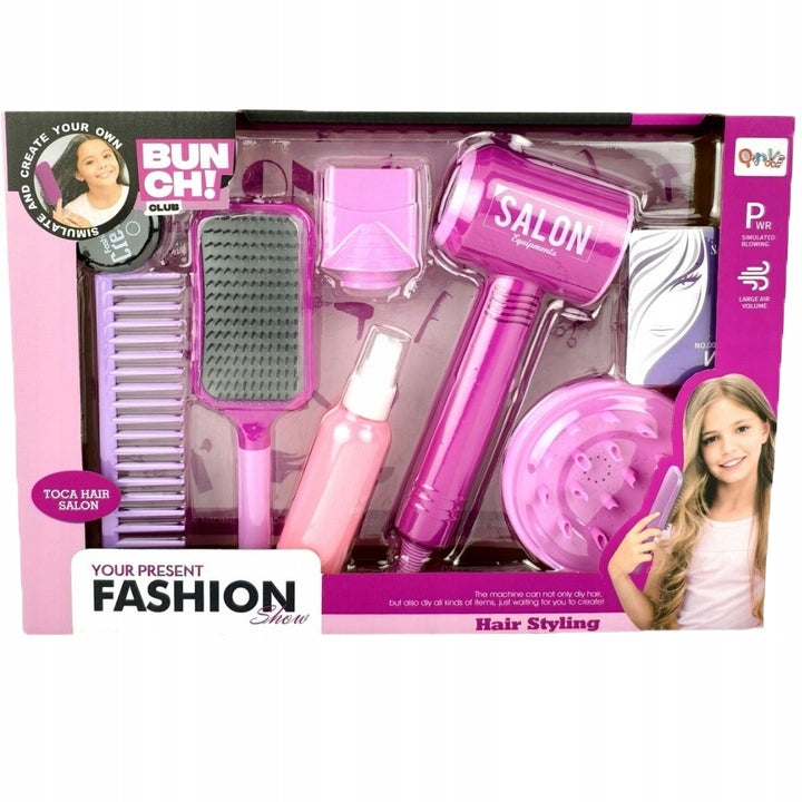 TOYSTAR HAIRDRESSER SET Battery Operated Dryer Accessories Beauty Salon for