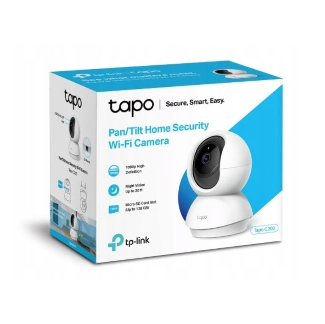 TP-LINK TAPO C200 FULL HD 360 IP SMART HOME WIFI ROTATING CAMERA Product weight with unit packaging 0.58 kg