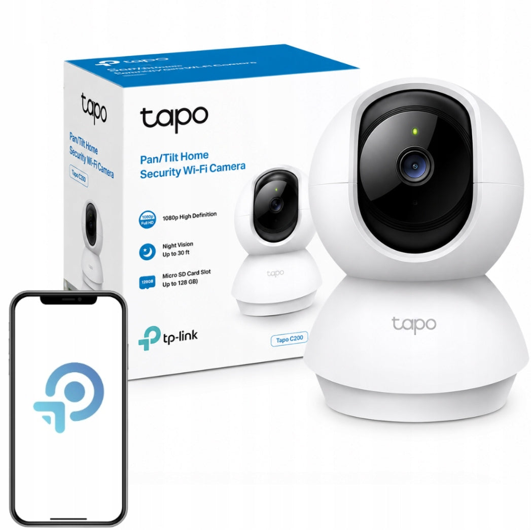TP-LINK TAPO C200 FULL HD 360 IP SMART HOME WIFI ROTATING CAMERA