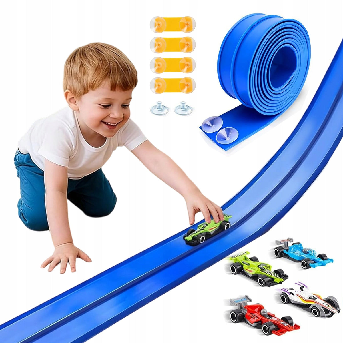 TRACK FLEXIBLE RACING PVC 390CM TOY FOR CHILDREN GIFT SET