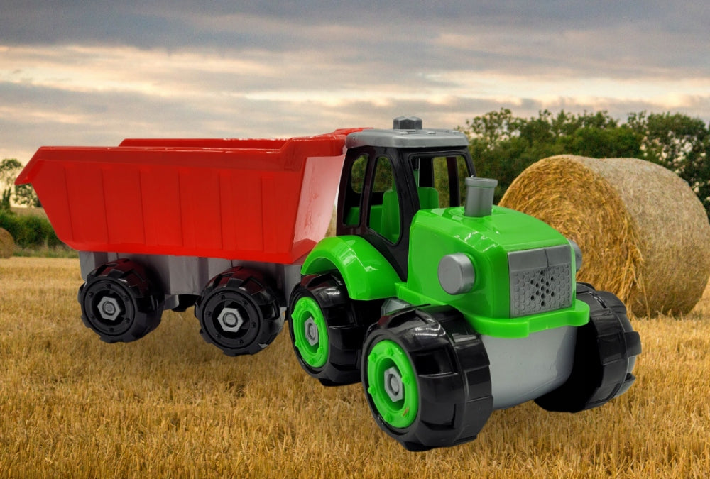 TRACTOR FOR UNSCREWING tool trailer TWISTED large set Manufacturer code MEGADIDI TRAKTOR ROZKRĘCANY