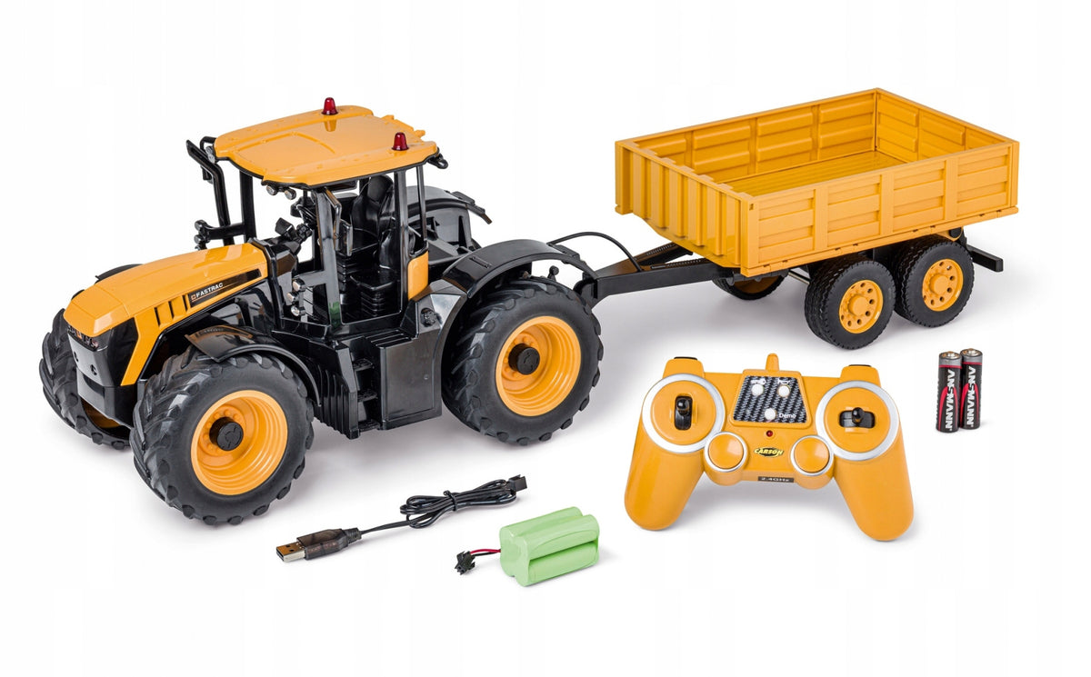 TRACTOR REMOTE CONTROLLED WITH TRAILER RC LICENSE JCB FASTRAC 4220 TRACTOR