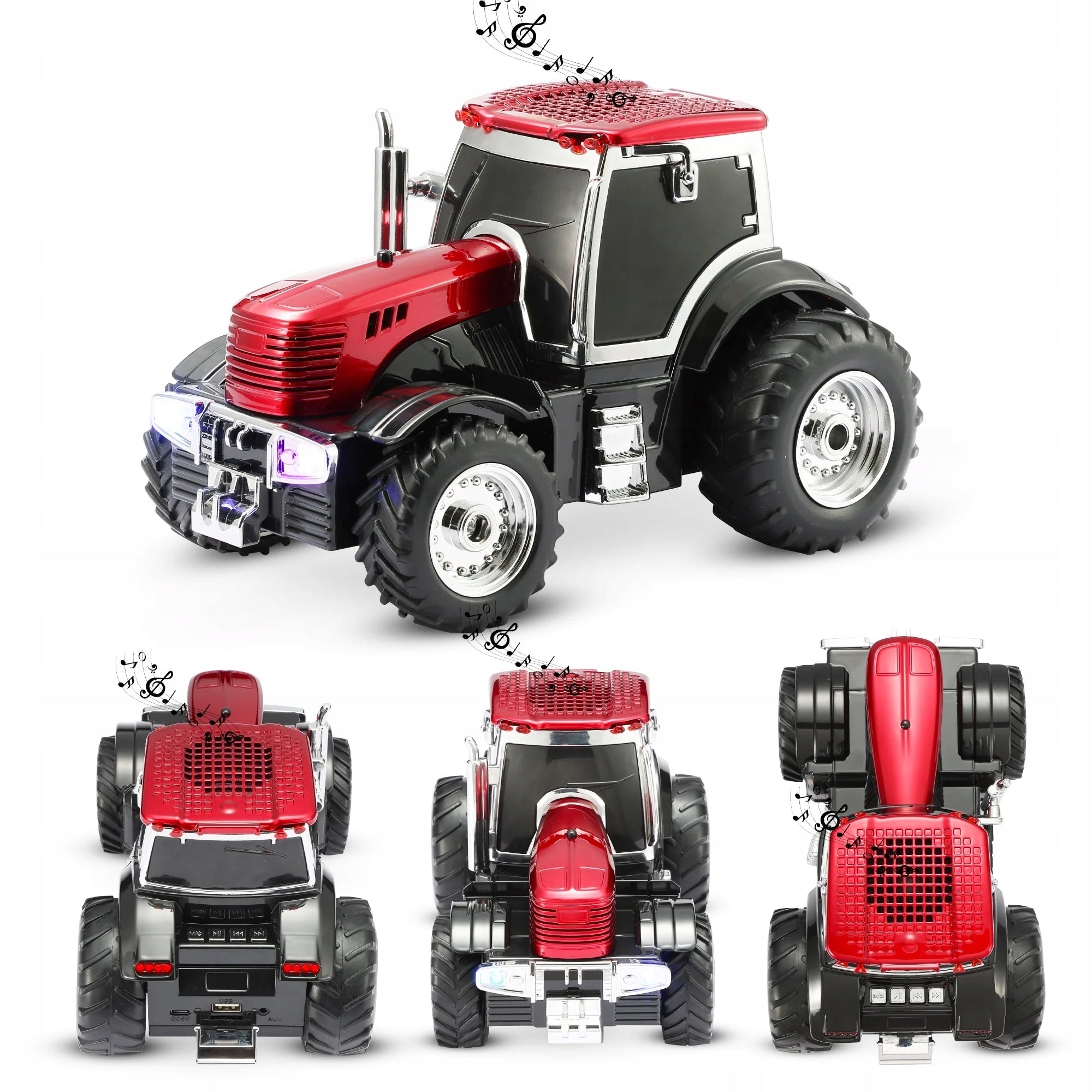 TRACTOR WITH BUILT-IN SPEAKER TRACTOR ILLUMINATION LED LARGE TOY XXL Manufacturer code SAMOCHÓD TRAKTOR Z GŁOŚNIKIEM BLUETOOTH