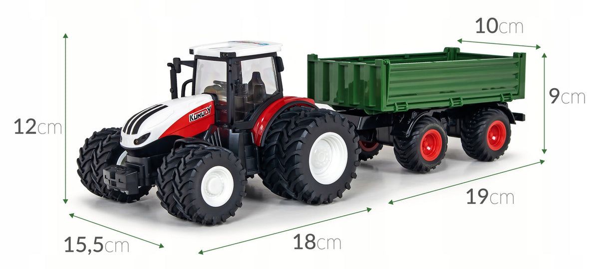 TRACTOR WITH TRAILER remote controlled on REMOTE CONTROL Manufacturer code 6645K_korody