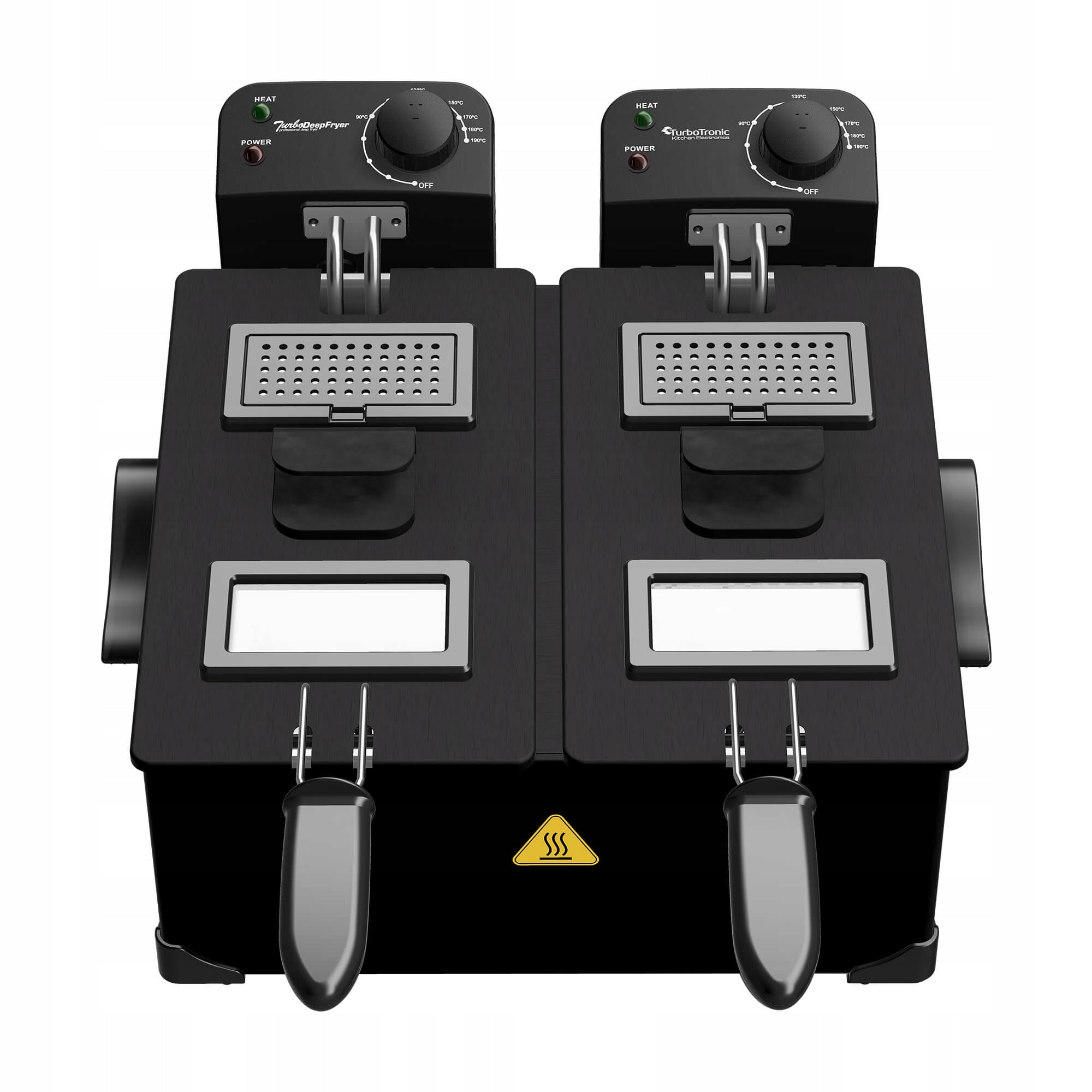 TRADITIONAL AIR FRYER DOUBLE OIL FRYER 3600W 2x3L Brand TurboTronic