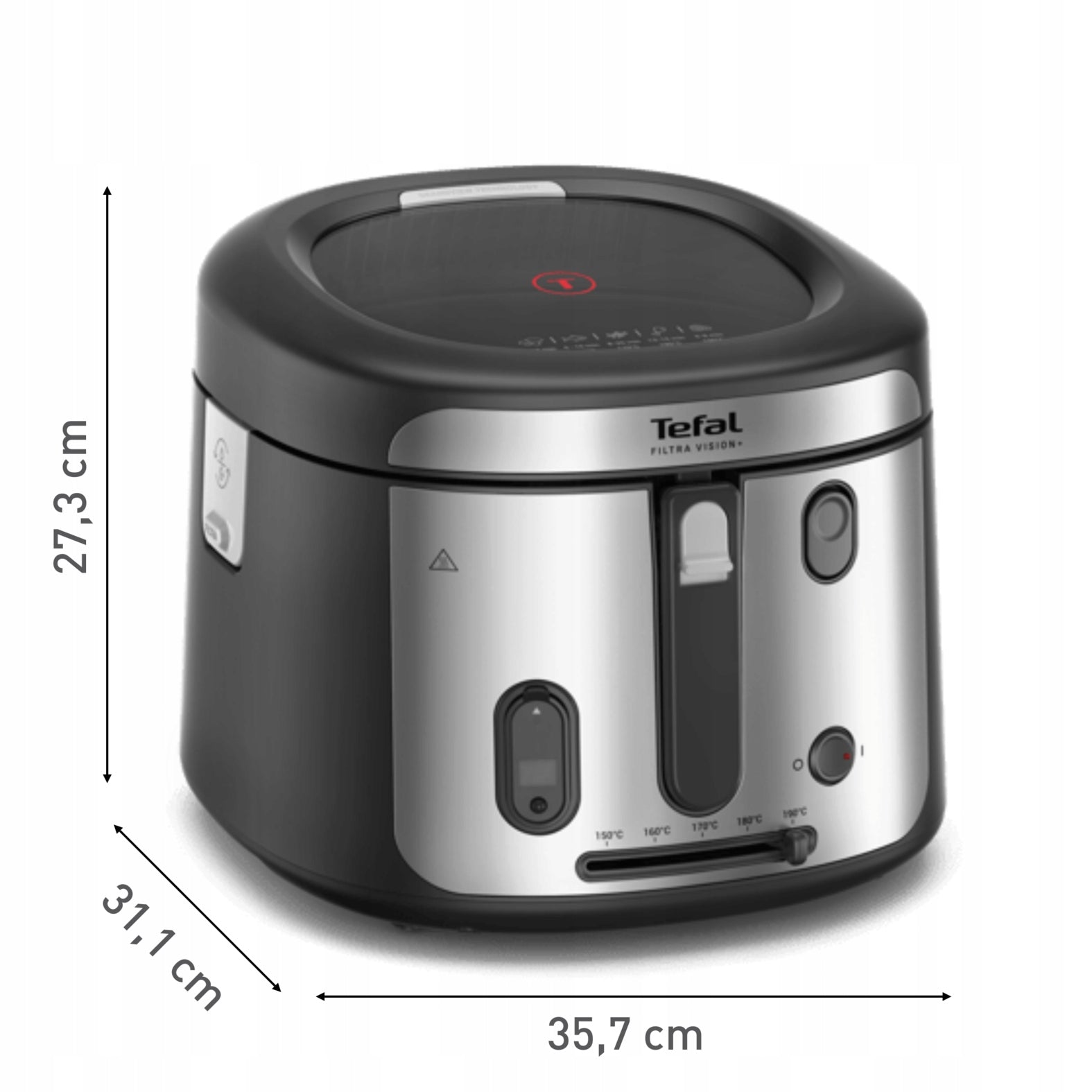 TRADITIONAL AIR FRYER WITH TEMPERATURE CONTROL STRONG 1900W CAPACIOUS 2L Model TRADYCYJNA POJEMNA FRYTKOWNICA XXL