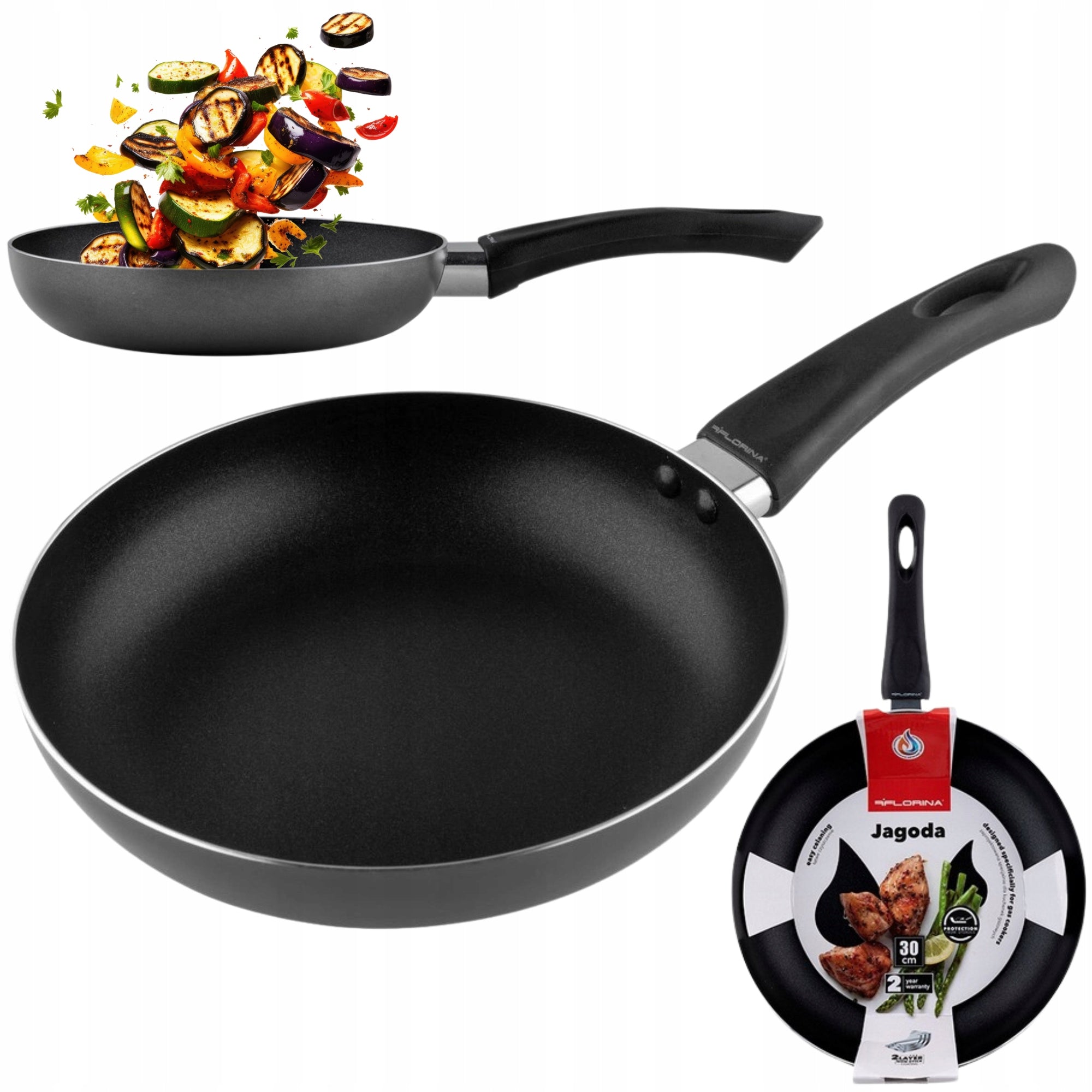 TRADITIONAL ALUMINIUM PAN FLORINA 30 CM NON-STICK NON-STICK